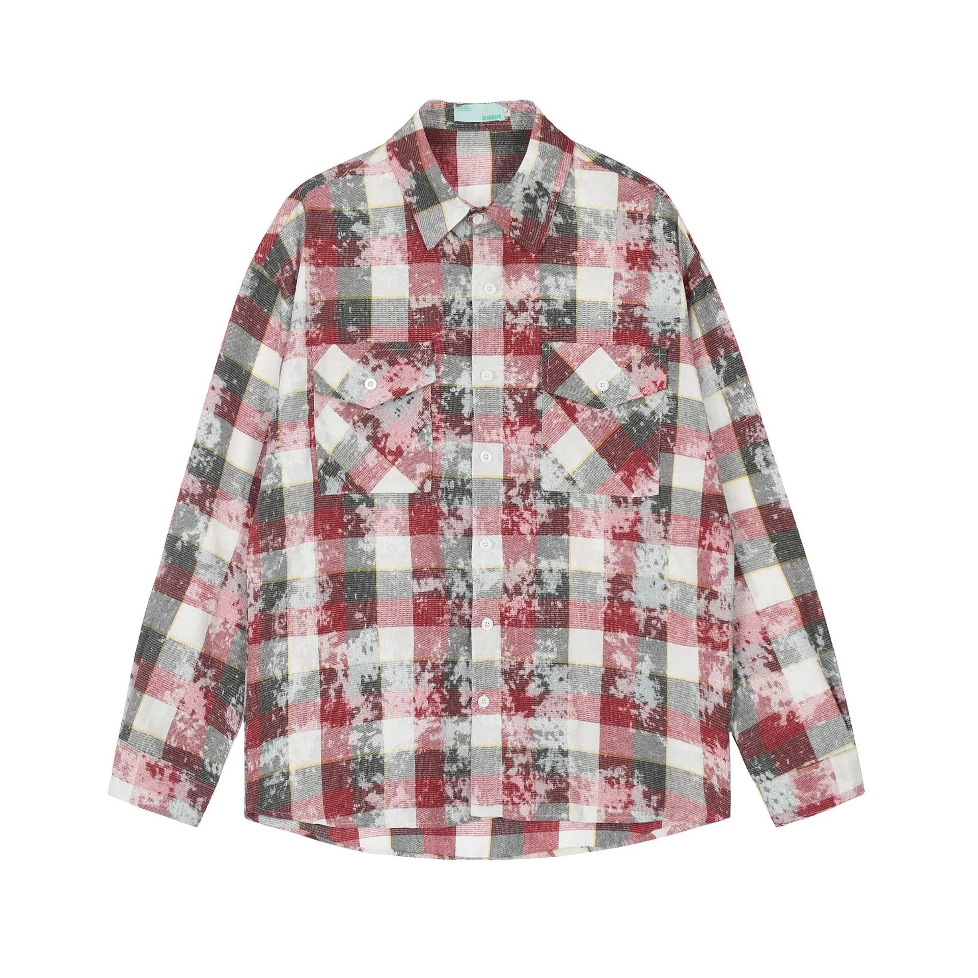 Men's Plaid Pattern Long Sleeve Shirt