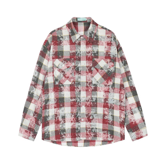 Men's Plaid Pattern Long Sleeve Shirt