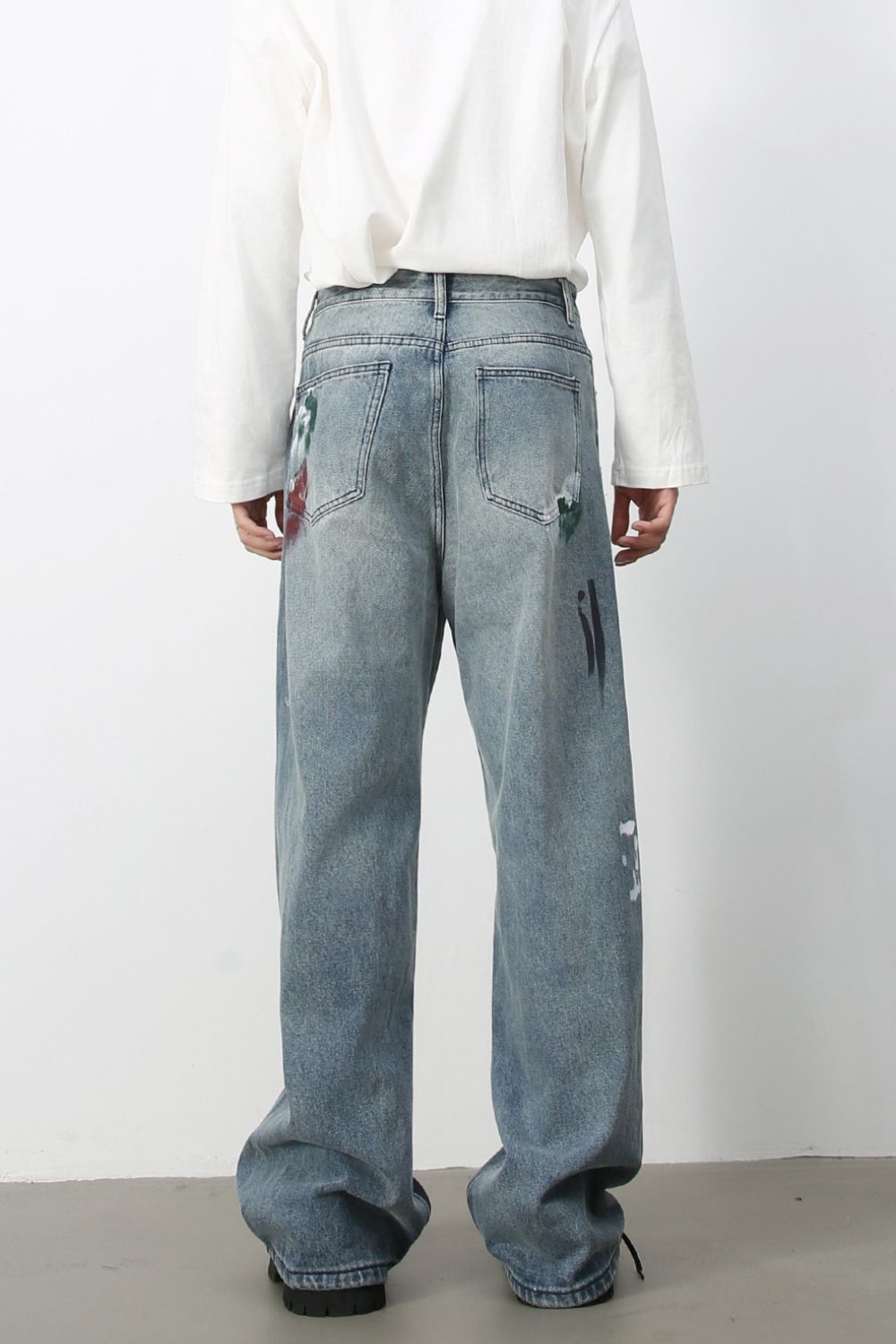 Men's Paint Loose Jeans