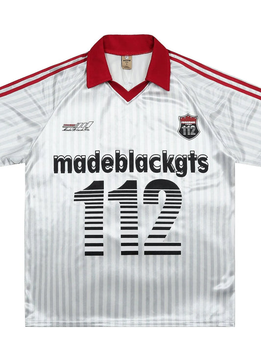 Men's Striped Contrast Collar Polo Shirt