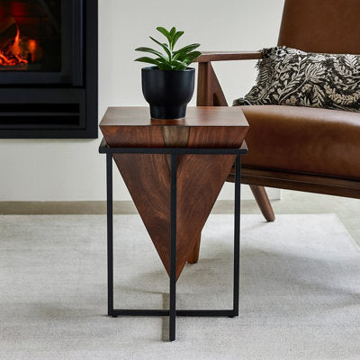 Trent Austin Gupton Solid Wood Cross-Leg End Table