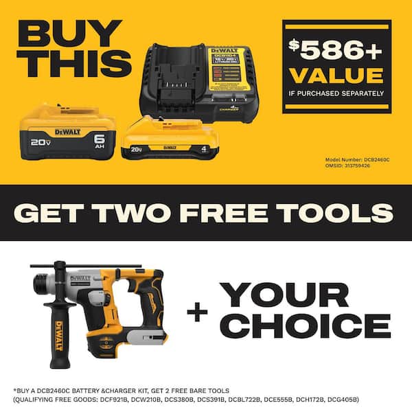DEWALT ATOMIC 20V MAX Cordless Brushless Ultra-Compact SDS Plus Rotary Hammer Drill