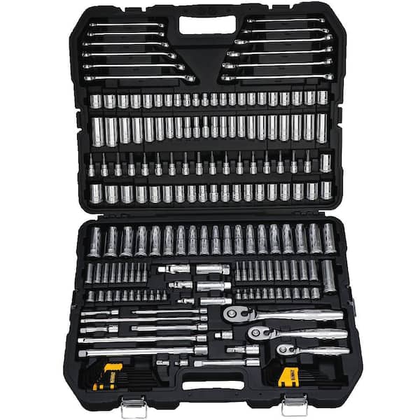 DEWALT 204-Piece Heavy-Duty Professional Mechanics Tool Set for Auto Repair