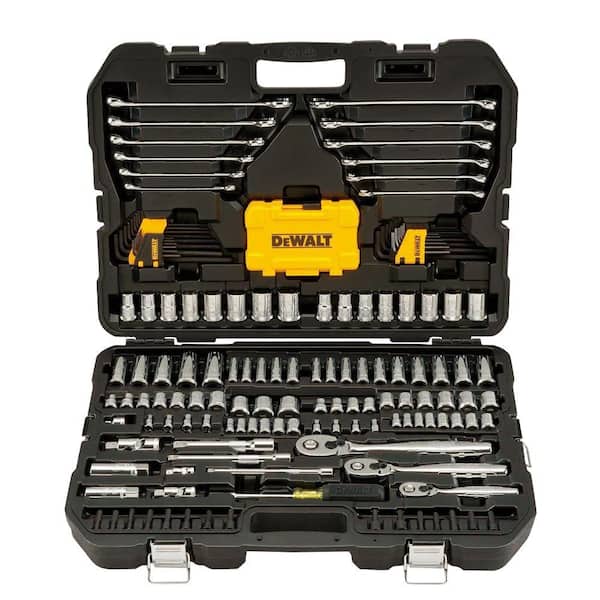 DEWALT 1/4 in., 3/8 in. and ½ in. Drive Polished Chrome Mechanics Tool Set (168-Piece) DWMT73803