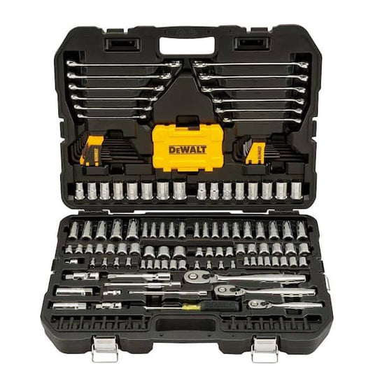 DEWALT 1/4 in., 3/8 in. and ½ in. Drive Polished Chrome Mechanics Tool Set (168-Piece) DWMT73803