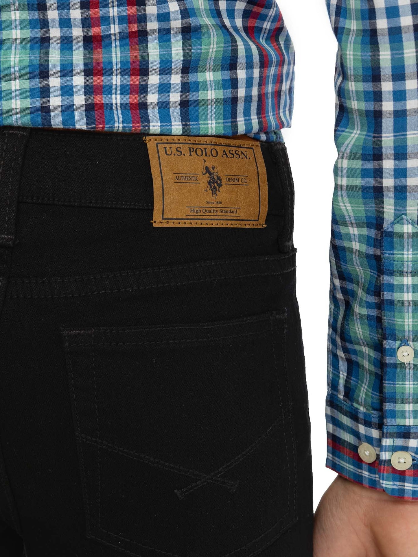 U.S. Polo Assn. Boys Straight Knit Denim Jean, Sizes 4-18