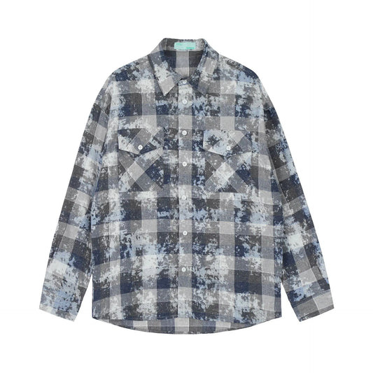 Men's Plaid Pattern Long Sleeve Shirt