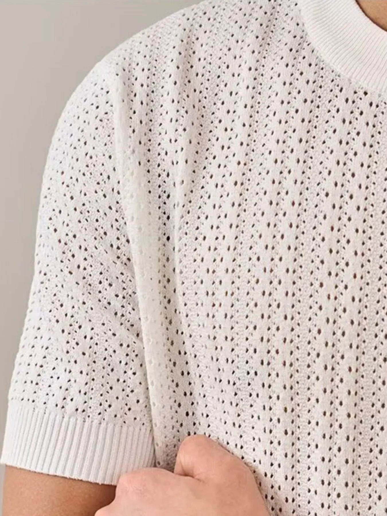 Men's Full Size Breathable Short Sleeve T-Shirt Plus Size