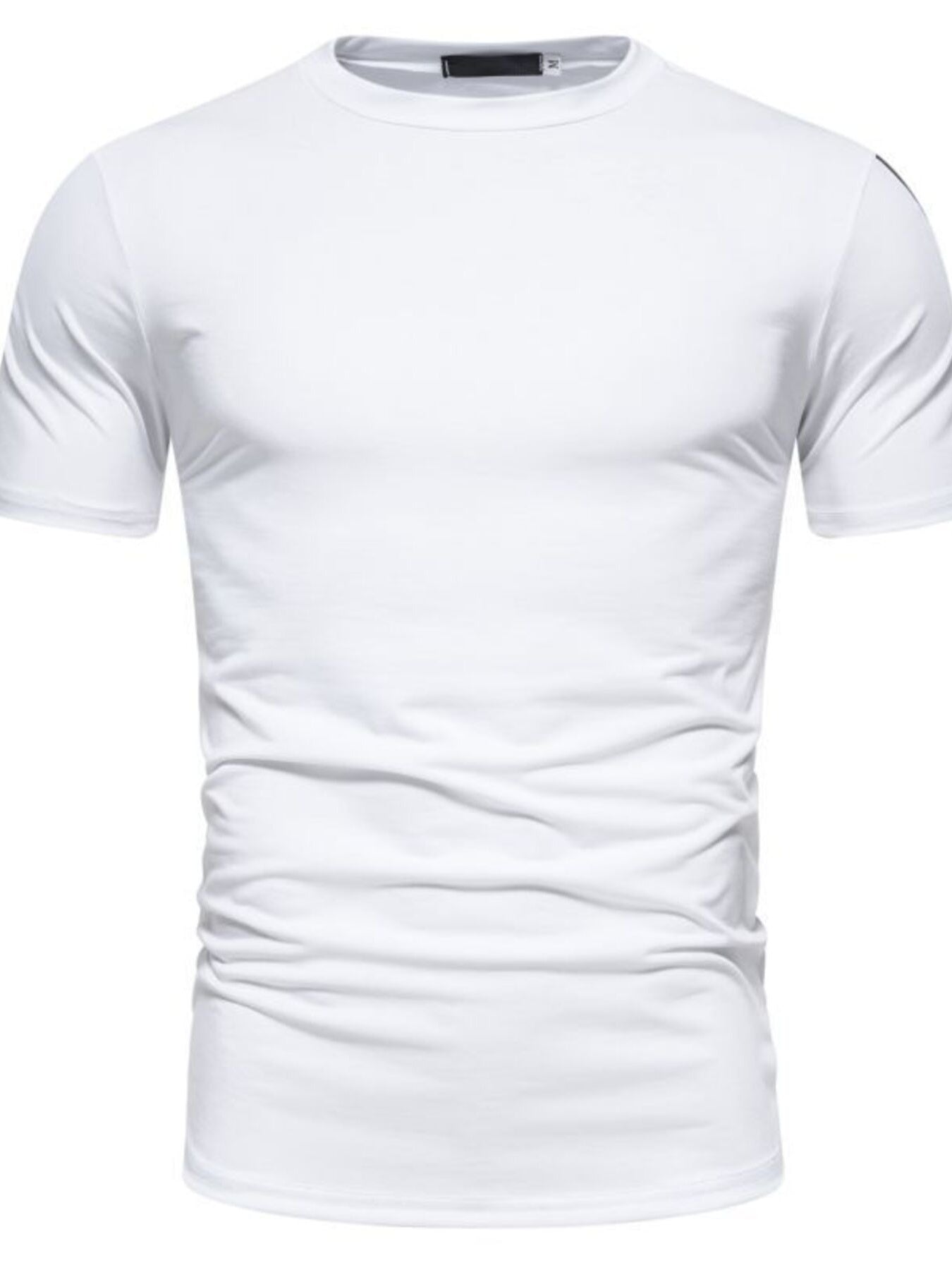 White t-shirt on a white background