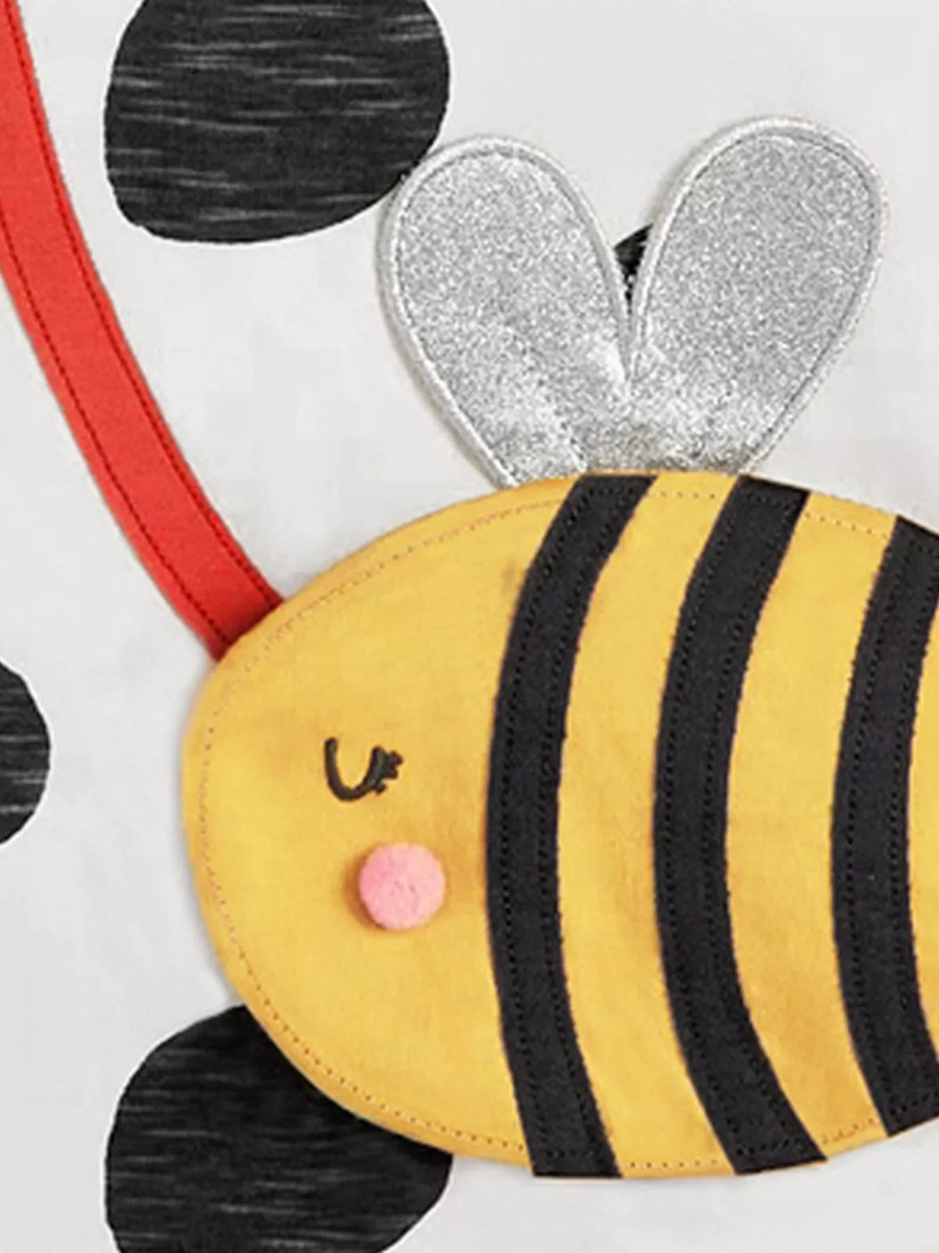 Children's Bee Applique Polka Dot T-Shirt