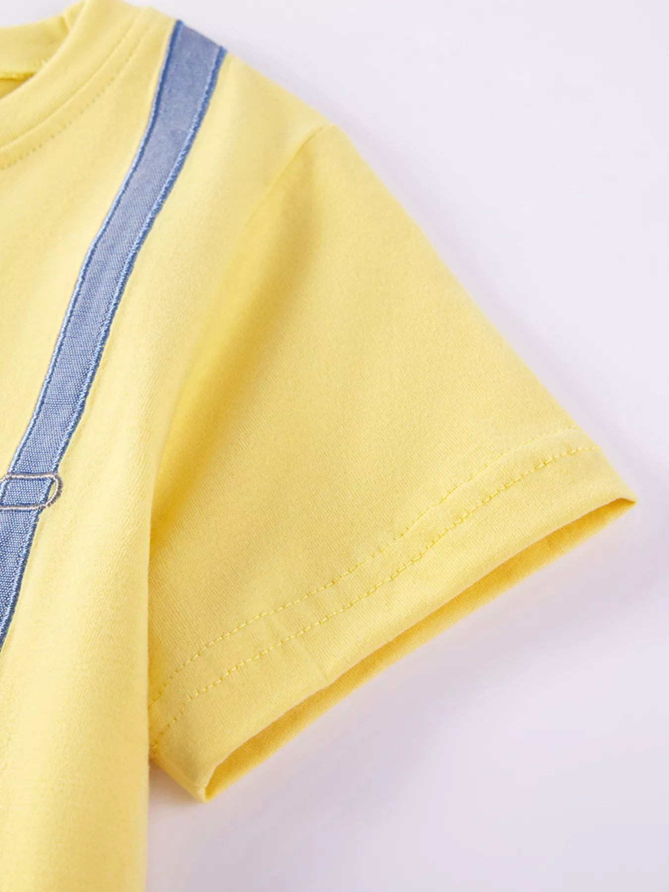 Children's Bow Embroidered Round Neck T-Shirt