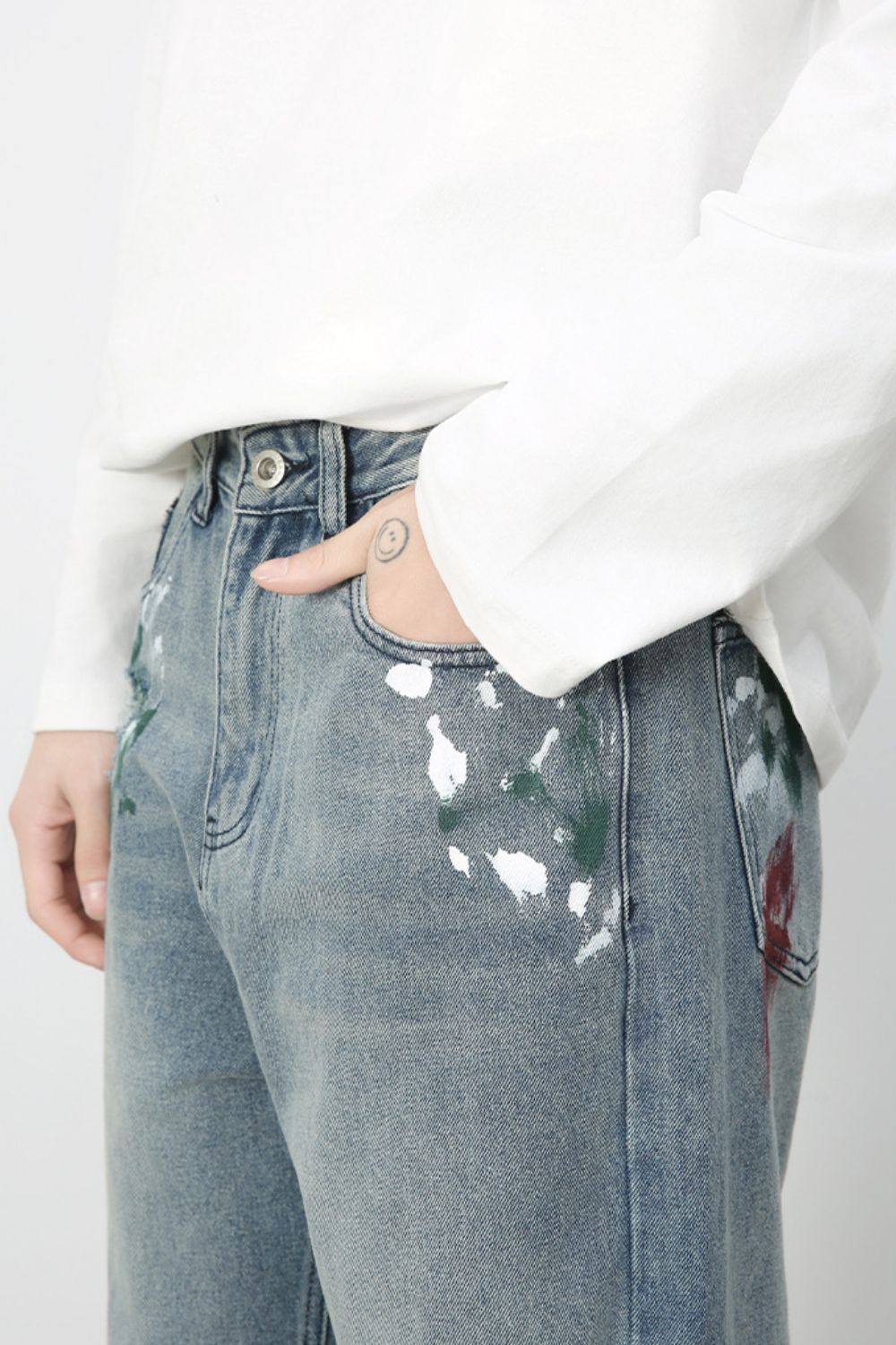 Men's Paint Loose Jeans