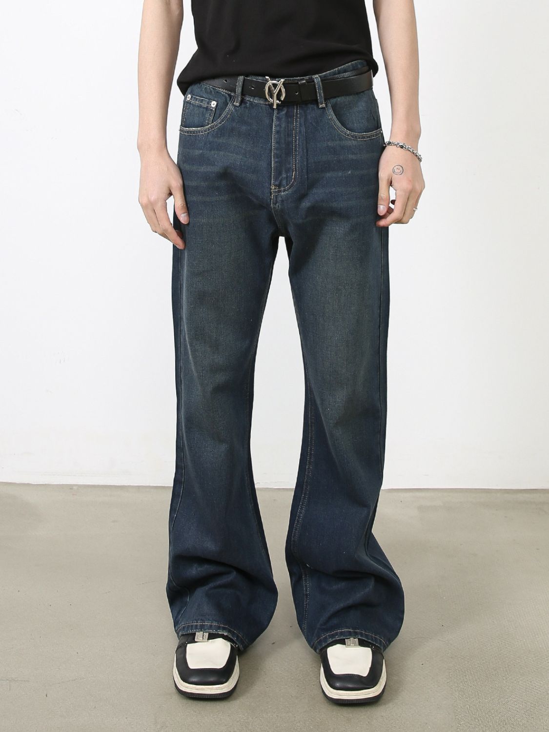 Men's Bootcut Jeans with Pockets