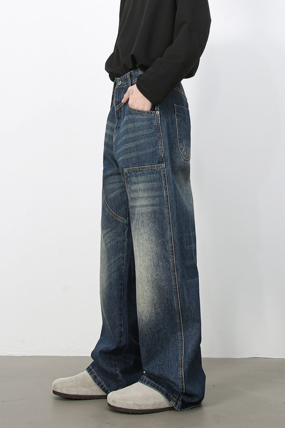 Men's Wide Leg Jeans
