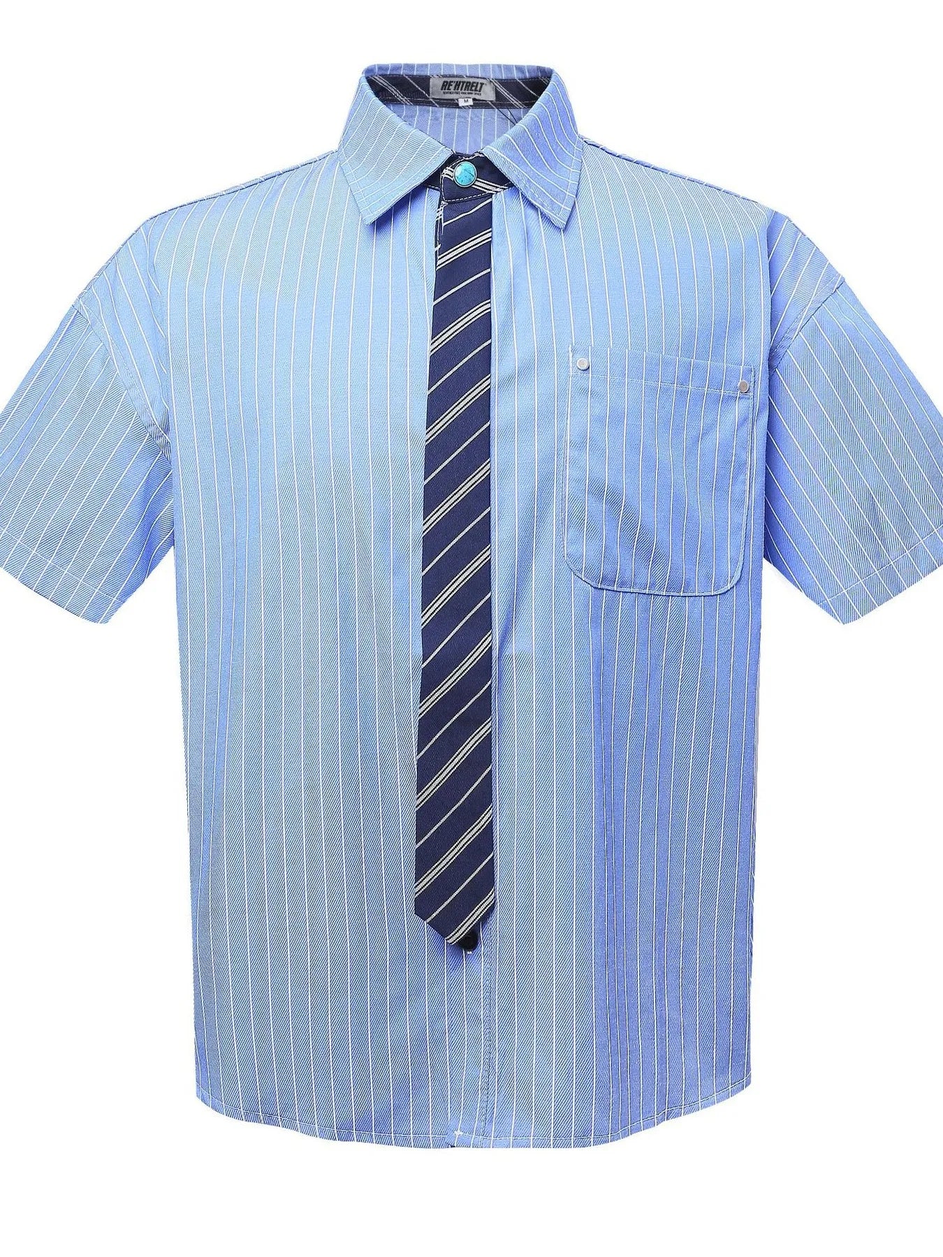 Men's Striped Short Sleeve Shirt