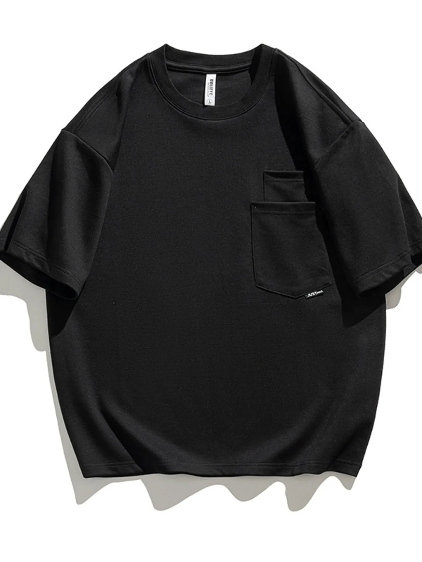 Men's Plus Size Casual Pocket Solid Color T-Shirt