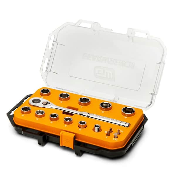 GEARWRENCH 3/8-In Drive 72-Tooth 6-Point Metric 16-Piece Mechanics Tool Set
