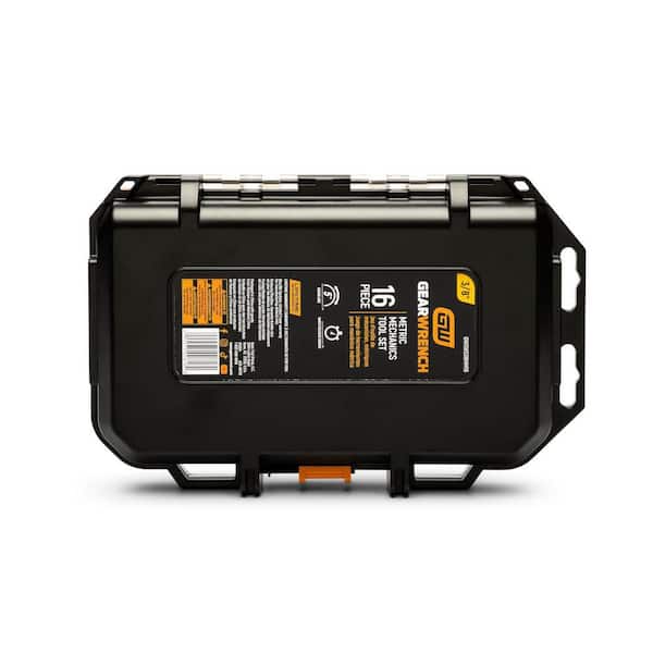 GEARWRENCH 3/8-In Drive 72-Tooth 6-Point Metric 16-Piece Mechanics Tool Set