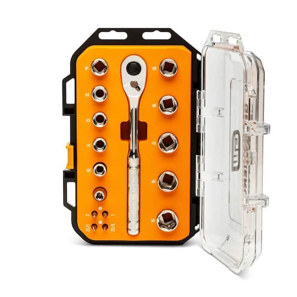 GEARWRENCH 3/8-In Drive 72-Tooth 6-Point Metric 16-Piece Mechanics Tool Set