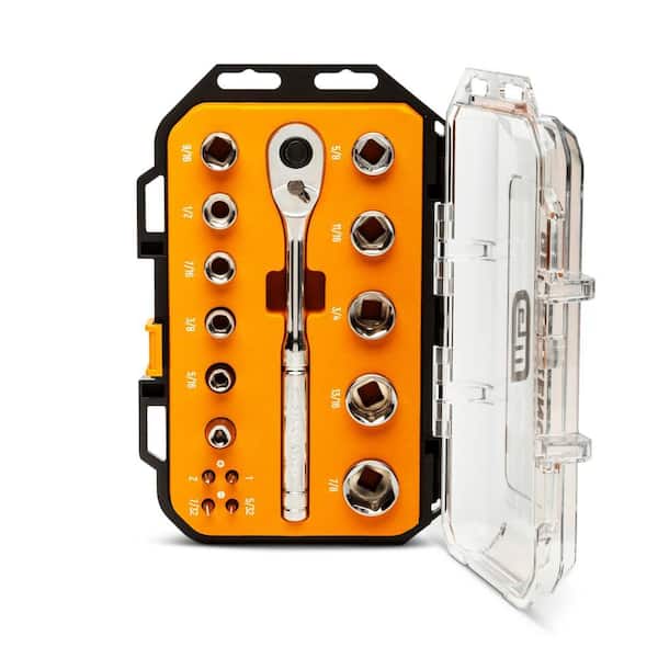 GearWrench 3/8" Drive 72-Tooth 6-Point SAE 16-Piece Tool Set