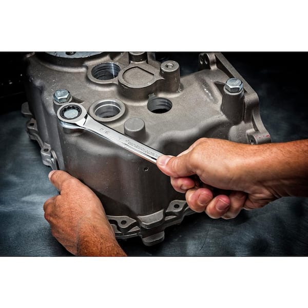 GEARWRENCH 72-Tooth 12-Point SAE/Metric Ratcheting Wrench Set 20-Piece