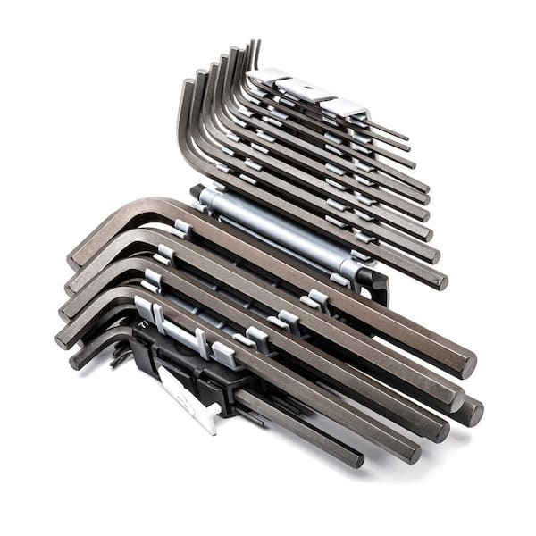 Husky 26-Piece Long Arm Hex Key Set with SAE/Metric Sizes
