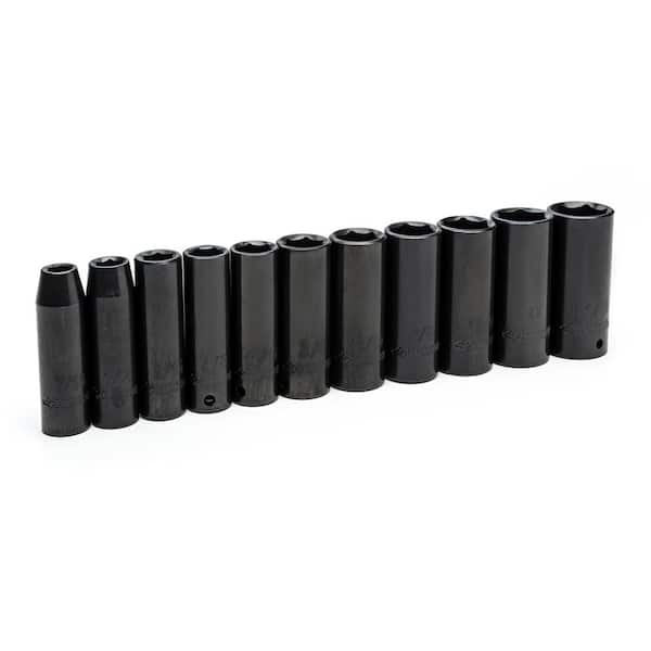Husky 11-Piece 1/2 in. Drive Deep Impact Socket Set