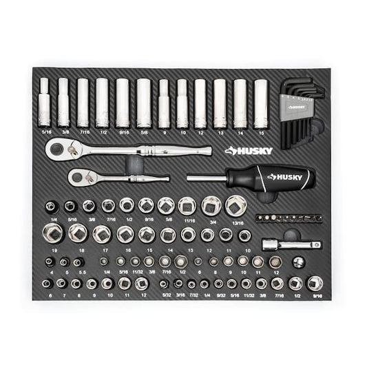 Husky 94-Piece Mechanics Tool Set with EVA Foam Case