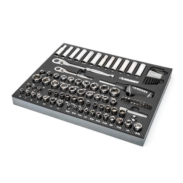 Husky 94-Piece Mechanics Tool Set with EVA Foam Case