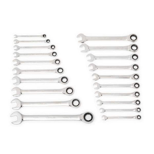 Husky 72-Tooth Ratcheting SAE/MM Combination Wrench Set 20-Piece