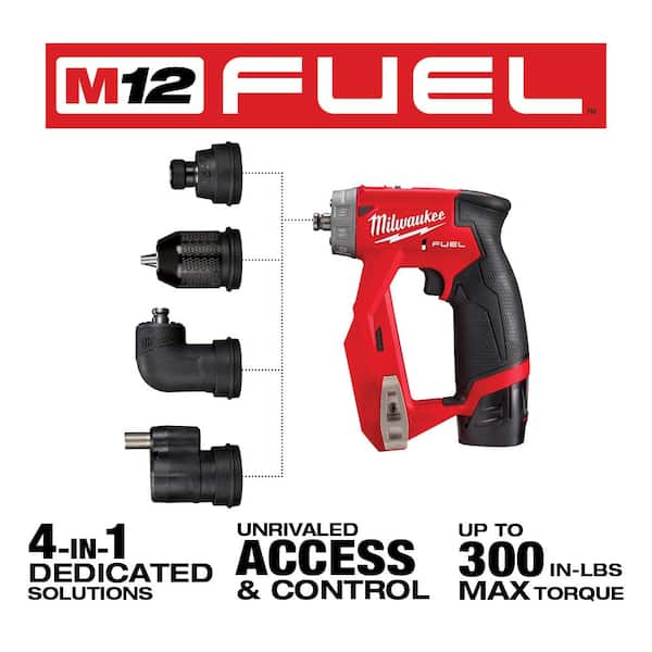 Milwaukee M12 FUEL 12V 4-in-1 Drill/Driver Kit
