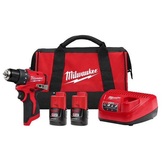 Milwaukee M12 12V Subcompact Brushless Drill Driver Kit