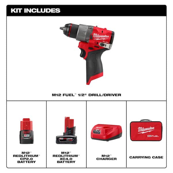 Milwaukee M12 FUEL 12V Cordless Drill