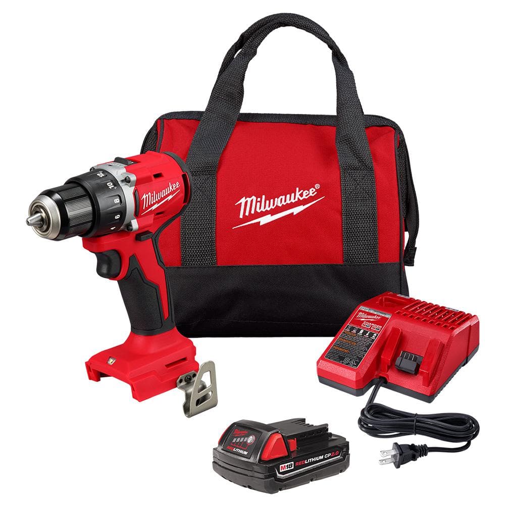 Milwaukee M18 18V Cordless Drill/Driver Kit