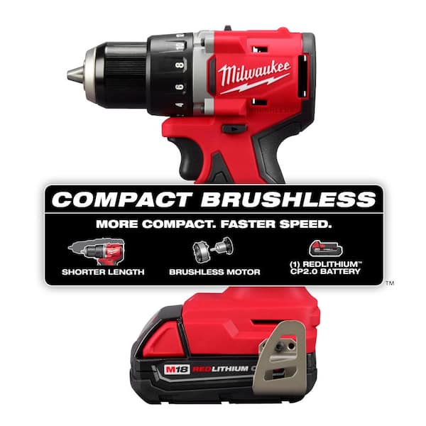 Milwaukee M18 18V Cordless Drill/Driver Kit