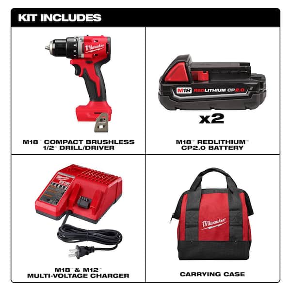 Milwaukee M18 Compact Brushless Drill