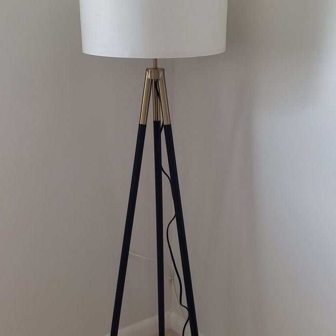 Brightech Levi 61" Mid-Century Modern Gold Tripod Floor Lamp