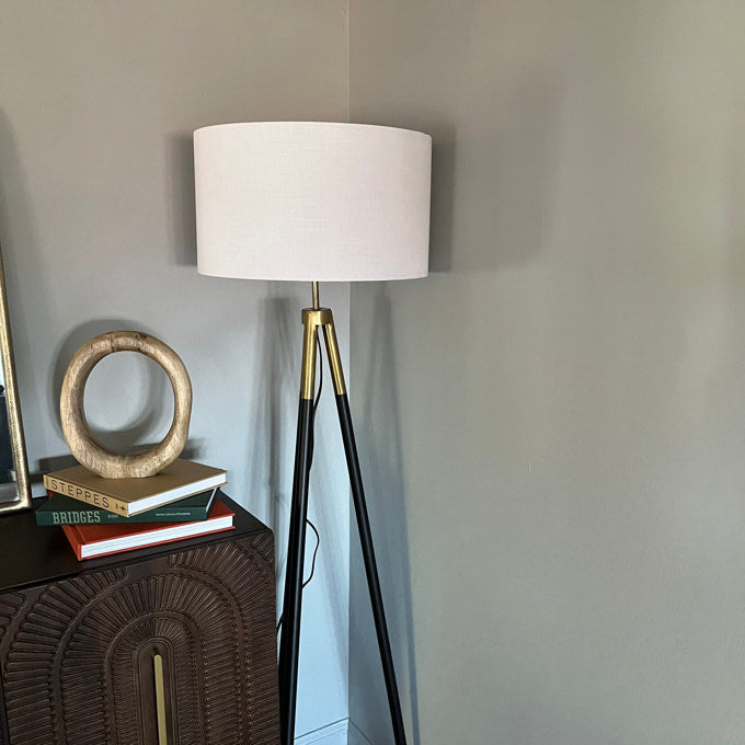 Brightech Levi 61" Mid-Century Modern Gold Tripod Floor Lamp