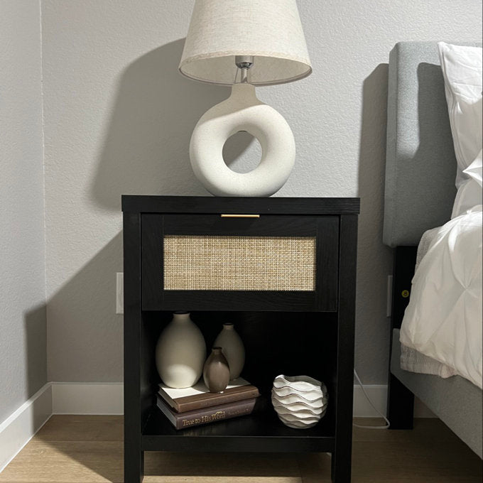 Bayou Breeze Alayha Light Natural Oak 1-Drawer Nightstand