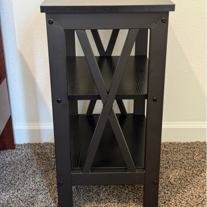 Lark Manor Alsa Brown End Table Set with Storage Drawers