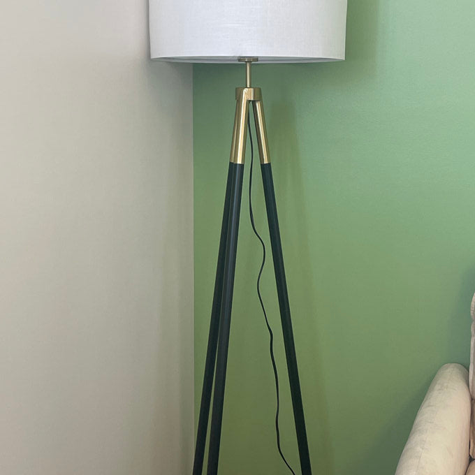 Brightech Levi 61" Mid-Century Modern Gold Tripod Floor Lamp
