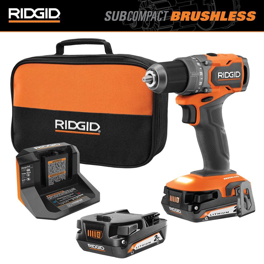 RIDGID 18V Cordless Drill Kit