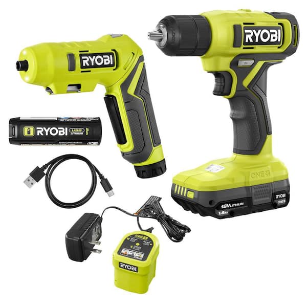 RYOBI ONE+ 18V Cordless Drill/Driver Kit - Powerful and Versatile