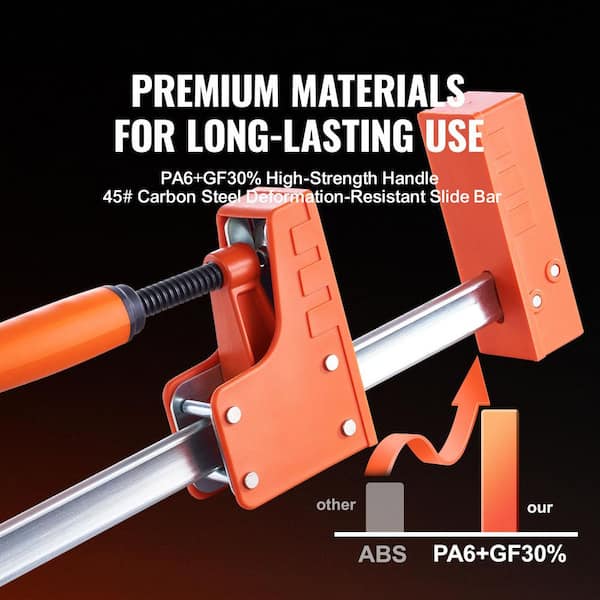 SKYSHALO 50-Inch Bar Clamps Parallel Set for Woodworking