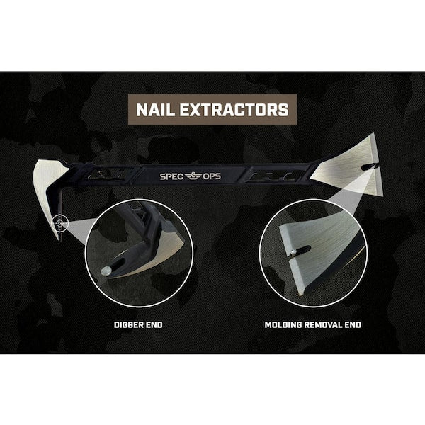 SPEC OPS Professional 3-Piece Nailing Hammer, Molding Pry Bar, Nail Set Kit