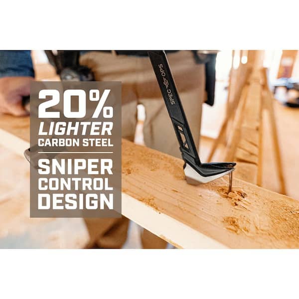 SPEC OPS Professional 3-Piece Nailing Hammer, Molding Pry Bar, Nail Set Kit