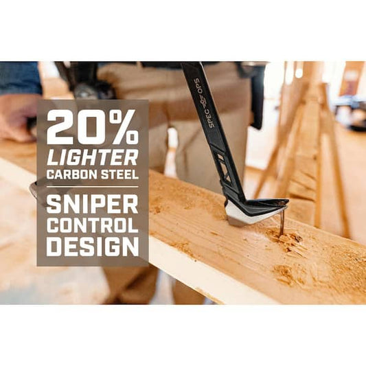 SPEC OPS Professional 3-Piece Nailing Hammer, Molding Pry Bar, Nail Set Kit